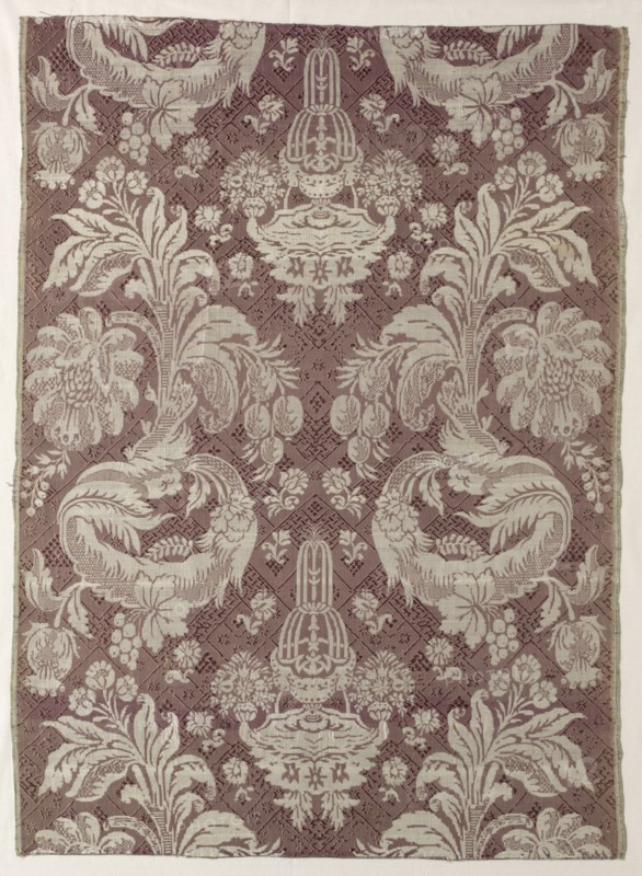 Length of Textile, early 1700s. France or Italy, early 18th century. Silk with supplementary weft brocading; overall: 81.7 x 56 cm (32 3/16 x 22 1/16 in.).