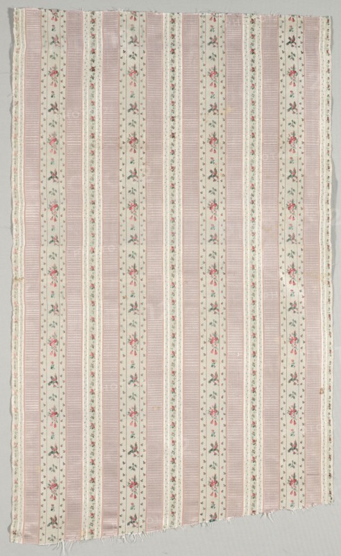 Length of Cloth, 1774-1793. France, 18th century, period of Louis XVI (1774-1793). Plain cloth, warp brocade; overall: 92 x 54.3 cm (36 1/4 x 21 3/8 in.)
