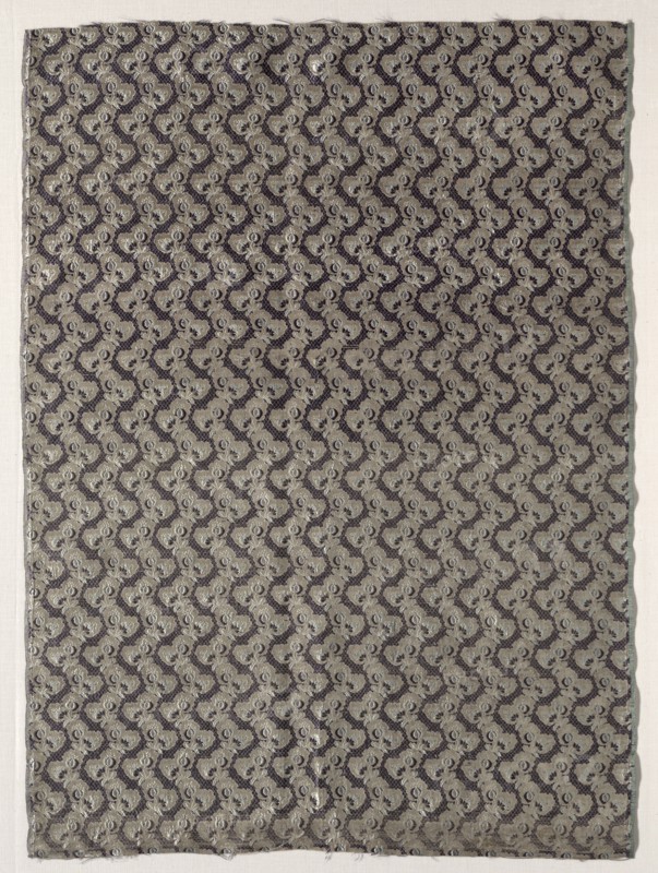 Length of Textile, 1774-1793. France, 18th century, period of Louis XVI (1774-1793). Plain cloth; lancée; overall: 75.5 x 55 cm (29 3/4 x 21 5/8 in.).