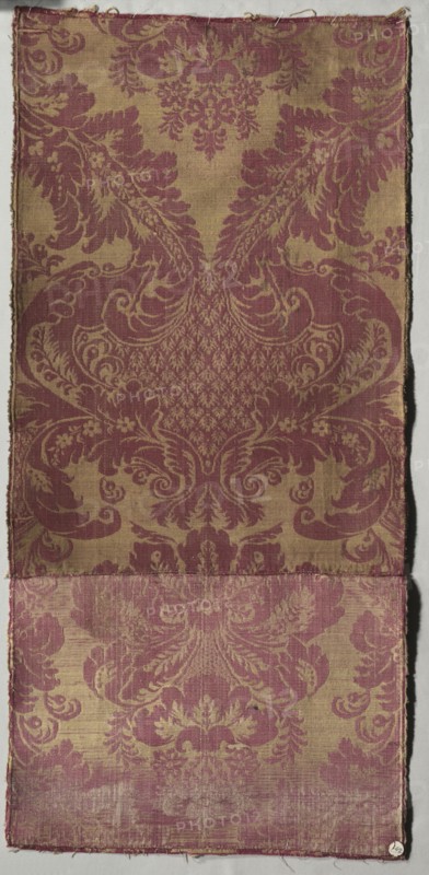 Length of Brocatelle Textile, late 17th-early 18th century. Italy or Spain, late 17th-early 18th century. Plain compound satin (brocatelle): silk and linen; average: 112.4 x 54 cm (44 1/4 x 21 1/4 in.).