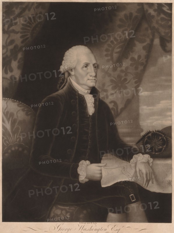 George Washington, 1793. Edward Savage (American, 1761-1817). Mezzotint with line engraving