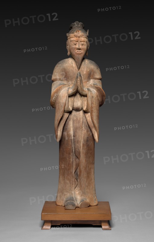 One of the Legion of Twenty-eight (Nijuhachi busshu), 12th century. Japan, Kamakura Period (1185-1333). Wood with traces of color; overall: 100 cm (39 3/8 in.).