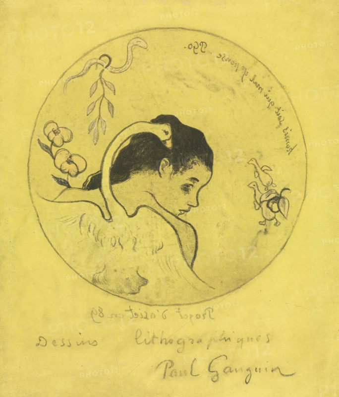 Volpini Suite, 1889. Paul Gauguin (French, 1848-1903). Zincograph; sheet: 50 x 65 cm (19 11/16 x 25 9/16 in.); image: 30.1 x 25.9 cm (11 7/8 x 10 3/16 in.)