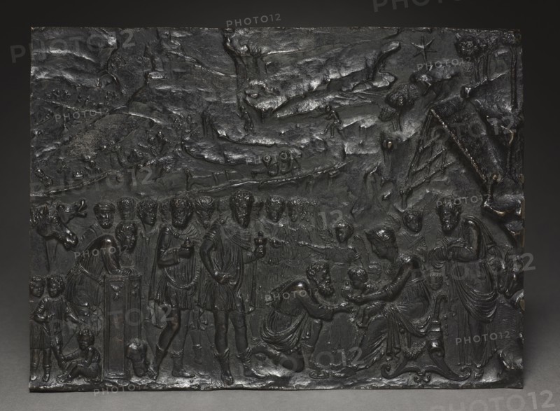 Adoration of the Magi, c. 1500-1525. Attributed to Giulio della Torre (Italian, c. 1481-bef 1563). Bronze; overall: 23.5 x 31.9 cm (9 1/4 x 12 9/16 in.).