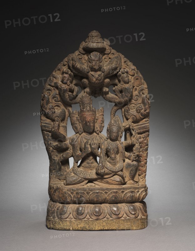 Tantric Form of Avalokiteshvara with Consort, 16th - 17th century. Nepal, 16th-17th century. Wood; overall: 45.7 x 25.4 x 12.1 cm (18 x 10 x 4 3/4 in.).
