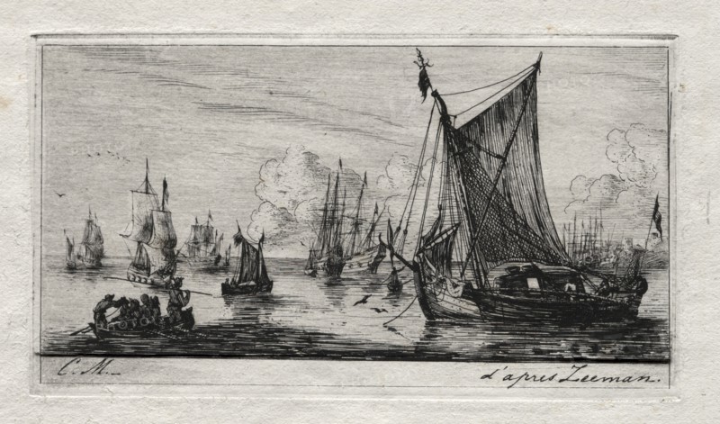 South Sea Fishers, 1850. Charles Meryon (French, 1821-1868). Etching