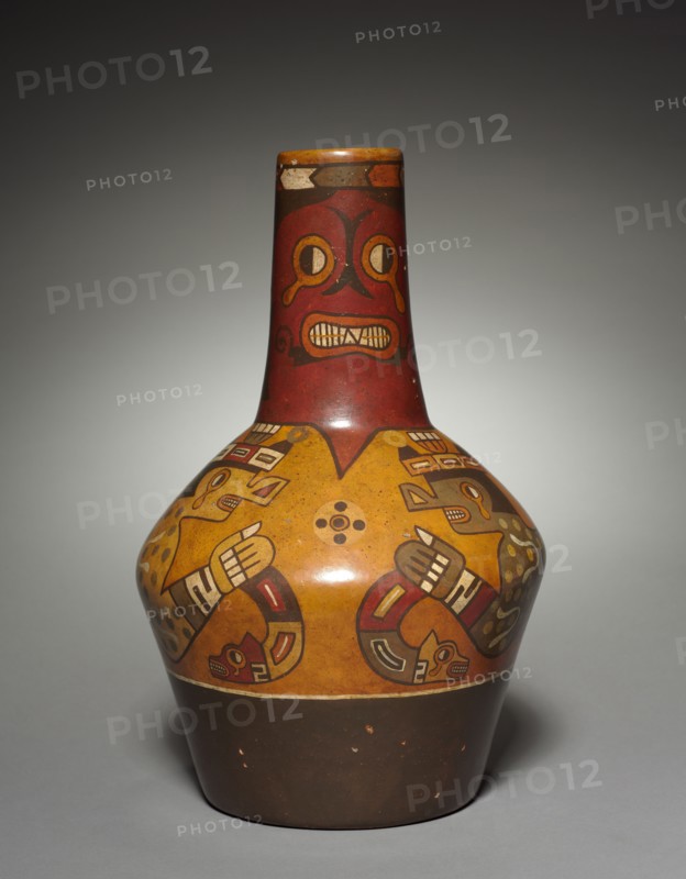 Vessel (modern version of a Wari-style vessel), before 1955. Peru, modern, 20th century. Pottery; overall: 36.3 x 23.3 cm (14 5/16 x 9 3/16 in.).