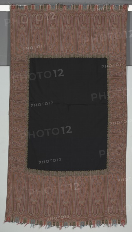 Shawl, c. 1860s. France, Nimes ?, 19th century. Wool, compound weave, additional weft; overall: 325.1 x 154.9 cm (128 x 61 in.).