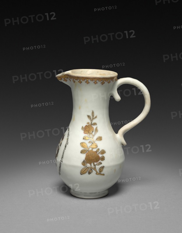Ewer, 1749. China, Chinese Export, 18th century. Porcelain; overall: 14 x 6.4 cm (5 1/2 x 2 1/2 in.).