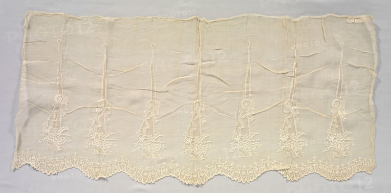 Sleeve, c. 1875-1900. Philippines, late 19th century. Plain weave piña cloth with embroidery; overall: 48.3 x 102.9 cm (19 x 40 1/2 in.).