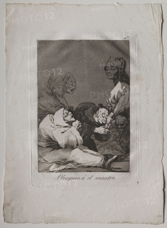 Ochenta Caprichos:  Obsequio á el maestro, 1793-1798. Francisco de Goya (Spanish, 1746-1828). Etching and aquatint