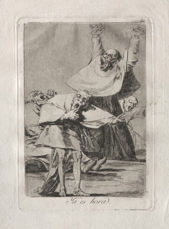Ochenta Caprichos:  It is Time, 1793-1798. Francisco de Goya (Spanish, 1746-1828). Etching and aquatint