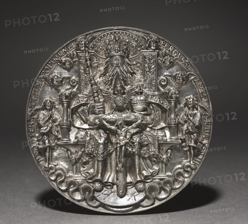 The Trinity, 1544. Hans R. Reinhart (German, c. 1500-1581). Silver; diameter: 10.2 cm (4 in.).