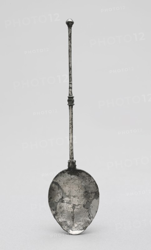 Spoon, 300s. Byzantium, Syria?, early Byzantine period, 4th century. Silver; overall: 18.1 x 4.5 cm (7 1/8 x 1 3/4 in.)