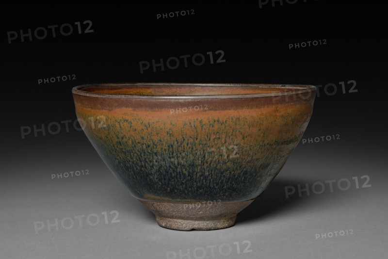 Tea Bowl: Jian ware, 960- 1279. China, Fujian province, Song dynasty (960-1279). Purplish brown stoneware with iron slip glaze coating; diameter: 12.4 cm (4 7/8 in.); overall: 7 cm (2 3/4 in.).
