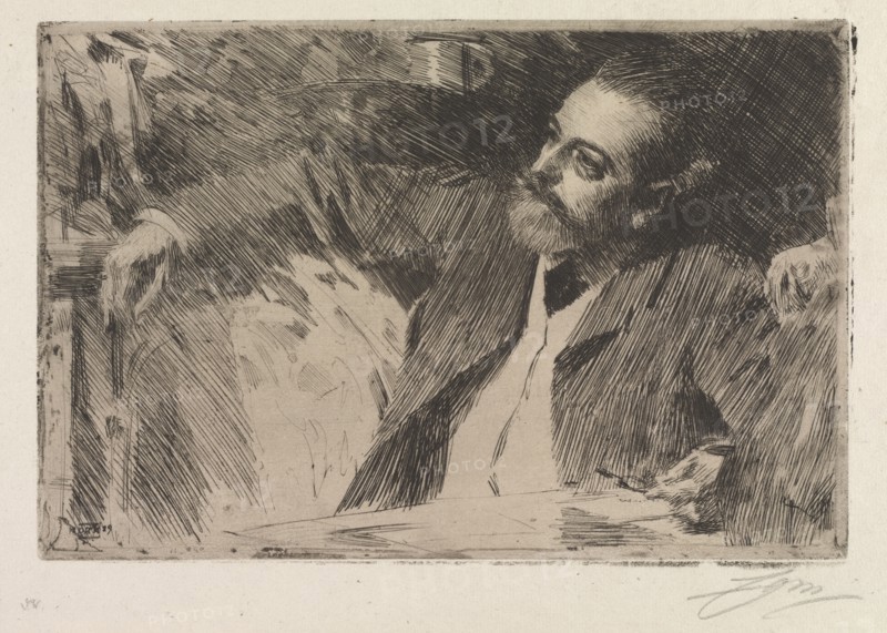 Antonin Proust, 1889. Anders Zorn (Swedish, 1860-1920). Etching