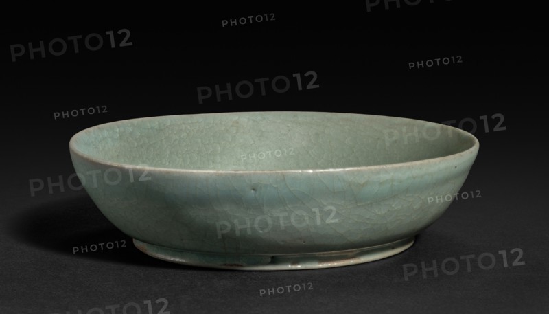 Brush Washer, late 1000s-1127. China, Henan Province, Baofeng, Qingliangsi, Northern Song dynasty (960-1127). Porcelaneous stoneware, Ru ware; diameter: 12.8 cm (5 1/16 in.); overall: 3.8 cm (1 1/2 in.).