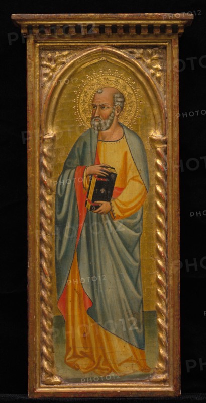 Standing Saint, late 19th - early 20th century. Italy, late 19th-early 20th century. Tempera on panel; unframed: 33 x 11.4 cm (13 x 4 1/2 in.)