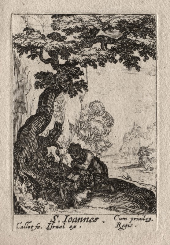 Les Penitents:  St. Jean Baptiste. Jacques Callot (French, 1592-1635). Etching