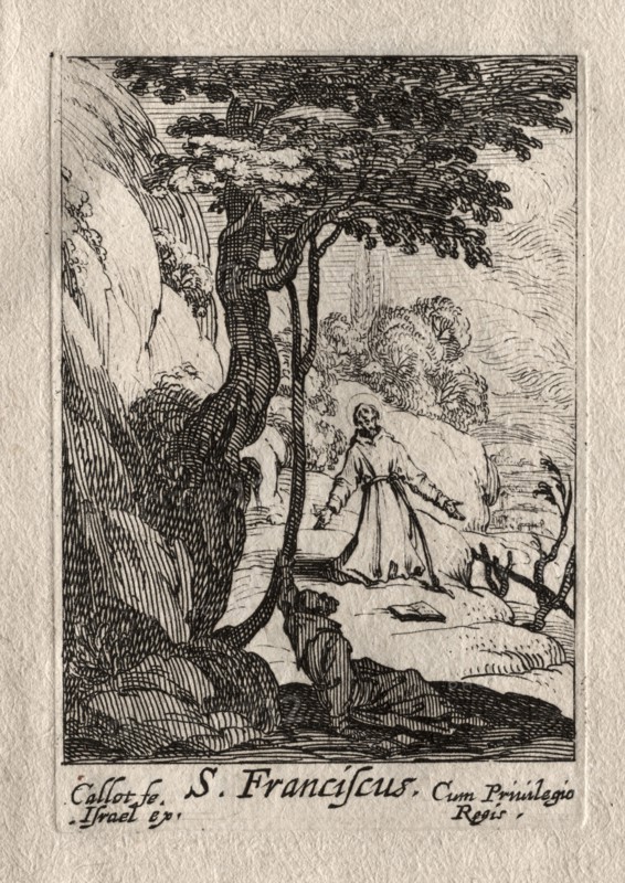 Les Penitents:  St. François. Jacques Callot (French, 1592-1635). Etching