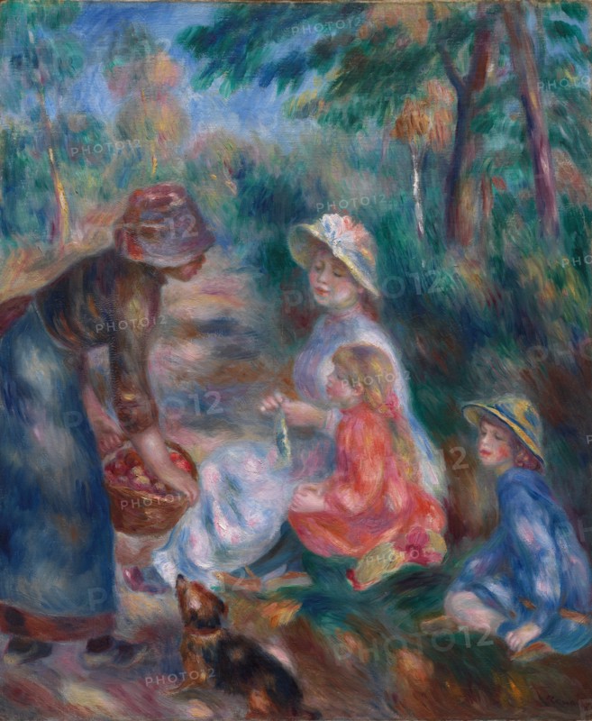 The Apple Seller, c. 1890. Pierre-Auguste Renoir (French, 1841-1919). Oil on fabric; framed: 93 x 82.2 x 9.5 cm (36 5/8 x 32 3/8 x 3 3/4 in.); unframed: 65.8 x 54.5 cm (25 7/8 x 21 7/16 in.).
