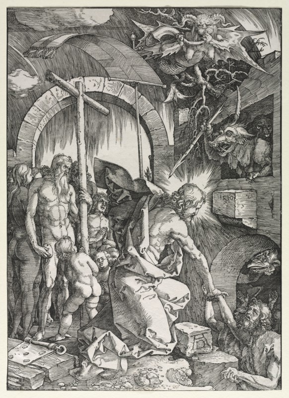 The Large Passion:  Christ Descending into Limbo, 1510. Albrecht Dürer (German, 1471-1528). Woodcut