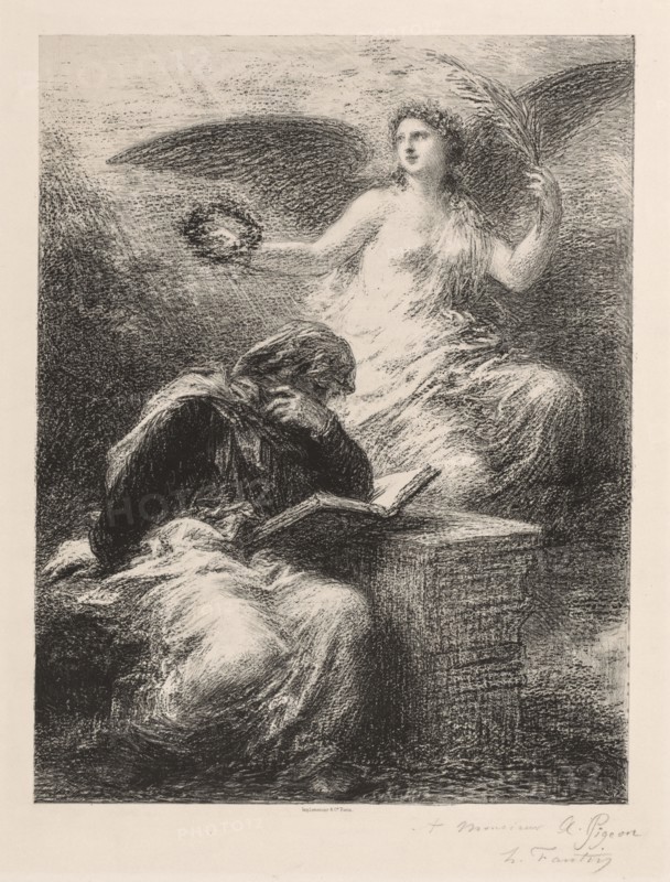 Glory, 1890. Henri Fantin-Latour (French, 1836-1904). Lithograph