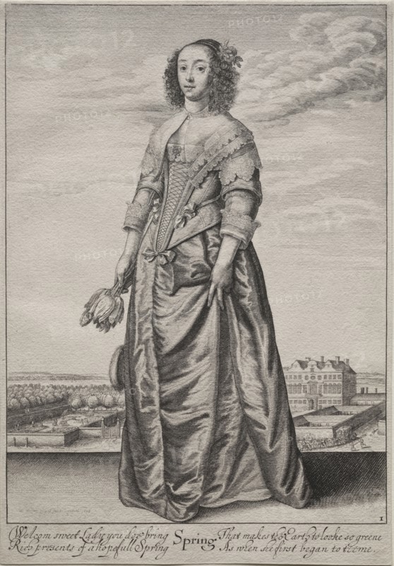 The Seasons: The Seasons:  Spring, 1643-1644. Wenceslaus Hollar (Bohemian, 1607-1677). Etching