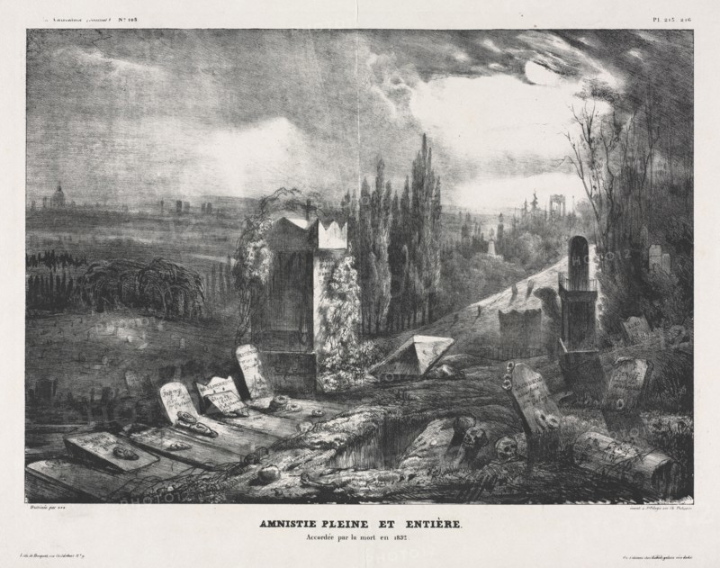 Full and Complete Amnesty. Paul Hüet (French, 1803-1869). Lithograph