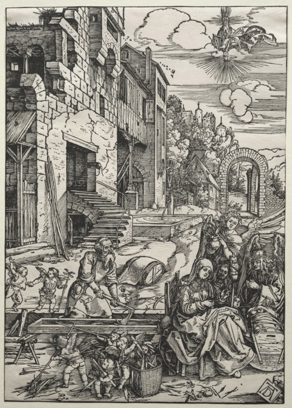 The Life of the Virgin: The Repose in Egypt, c. 1501-1502. Albrecht Dürer (German, 1471-1528). Woodcut