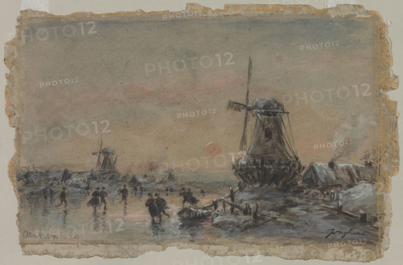 View of Arnheim, 1864. Johan Barthold Jongkind (Dutch, 1819-1891). Black chalk, watercolor, and gouache; sheet: 31.1 x 47.8 cm (12 1/4 x 18 13/16 in.).