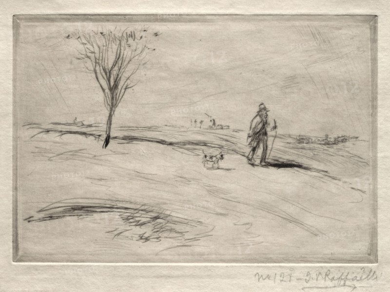 Le Chamineau. Jean-François Raffaëlli (French, 1850-1924). Drypoint