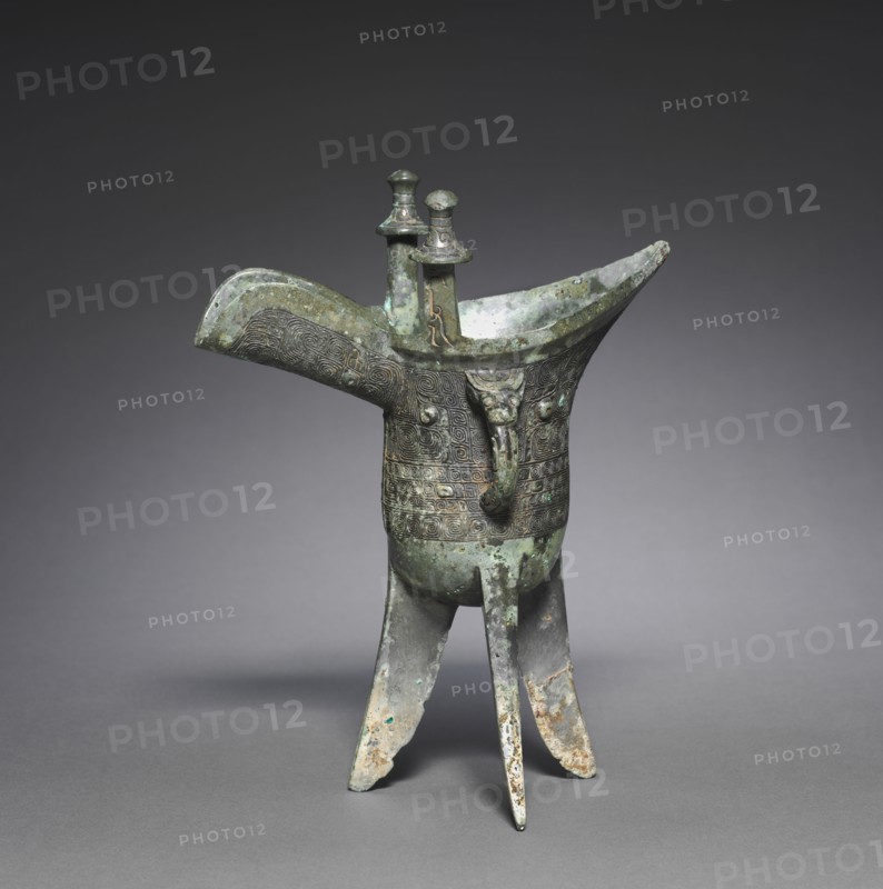 Wine Cups (Jue), c. 1200 BC. China, late Shang dynasty (c.1600-c.1046 BC). Bronze; overall: 22.7 x 17.2 cm (8 15/16 x 6 3/4 in.).