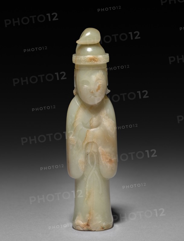 Standing Figure, 1644-1912. China, Qing dynasty (1644-1911). Jade; overall: 10.7 cm (4 3/16 in.).