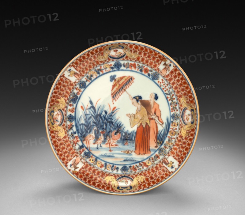 Saucer-shaped Dish, c. 1750. After a design by Cornelis Pronck (Dutch, 1691-1759). Porcelain; diameter: 17.2 cm (6 3/4 in.).