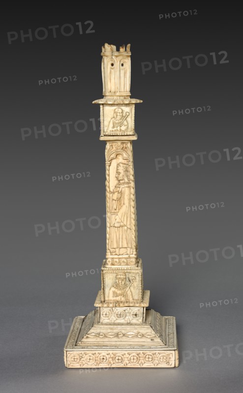 Candlestick, 1800s - early 1900s. Italy, 15th century style (possibly 19th-early 20th century). Ivory; overall: 31.1 cm (12 1/4 in.)