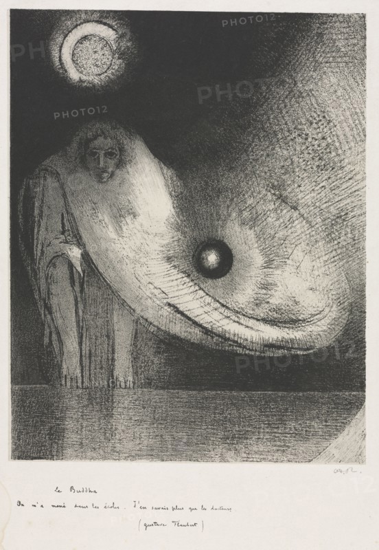 The Buddha, 1895. Odilon Redon (French, 1840-1916). Lithograph