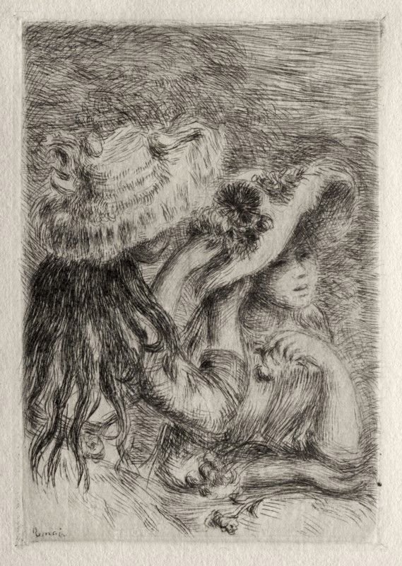 Le Chapeau epinglé, 1894. Pierre-Auguste Renoir (French, 1841-1919). Etching