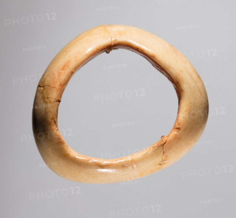 Ring, 700s - 900s. Iran, early Islamic period, 8th - 10th century. Bone; overall: 1.3 x 2.2 x 1.9 cm (1/2 x 7/8 x 3/4 in.)