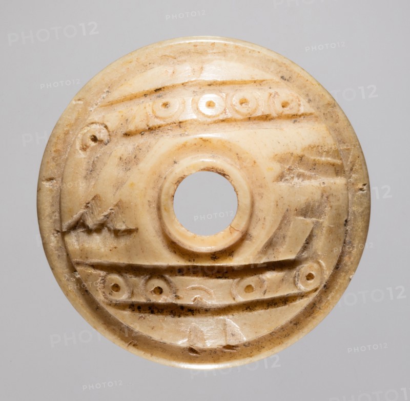 Spindle Whorl, 700s - 900s. Iran, early Islamic period, 8th - 10th century. Bone, incised; overall: 0.5 x 2 x 2 cm (3/16 x 13/16 x 13/16 in.)