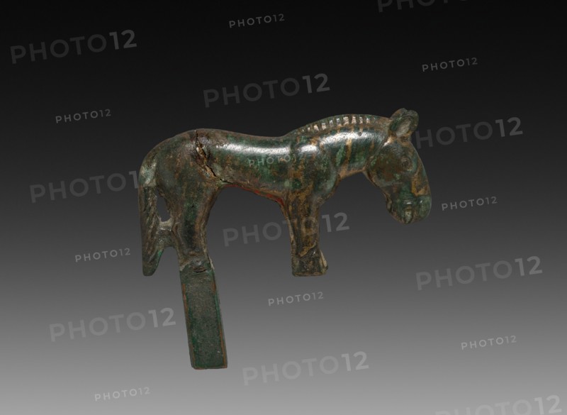 Wild Horse, c. 100 BC-AD 100. China, Ordos Region, Han dynasty (202 BC-AD 220). Cast bronze; overall: 3.6 cm (1 7/16 in.).