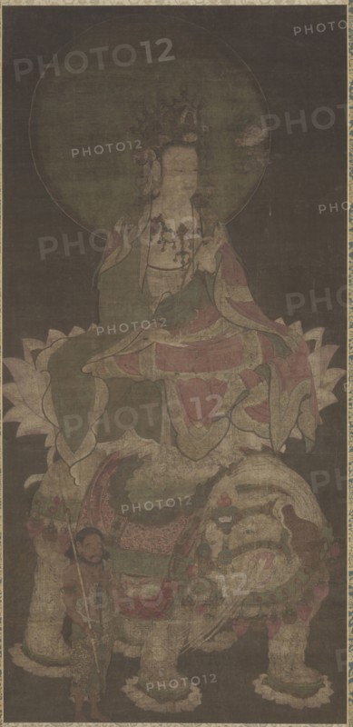 Samantabhadra, 1100s. China, Southern Song dynasty (1127-1279). Hanging scroll, ink and color on silk; image: 114.8 x 55.1 cm (45 3/16 x 21 11/16 in.); mounted: 208.6 x 75.4 cm (82 1/8 x 29 11/16 in.).