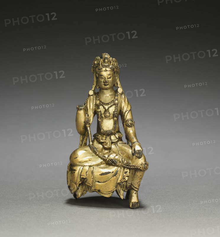 Bodhisattva Guanyin, 581-618. China, Sui dynasty (581-618). Gilt bronze; overall: 8.3 cm (3 1/4 in.).