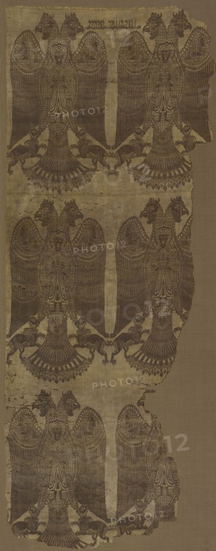 Textile, c. 1000. Iran, Buyid period, 11th century. Lampas weave, silk; overall: 171 x 65 cm (67 5/16 x 25 9/16 in.)