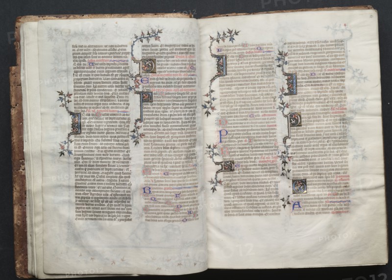 The Gotha Missal:  Fol. 11v, Text, c. 1375. And workshop Master of the Boqueteaux (French). Ink, tempera, and gold on vellum; blind-tooled leather binding; codex: 27.1 x 19.5 cm (10 11/16 x 7 11/16 in.)
