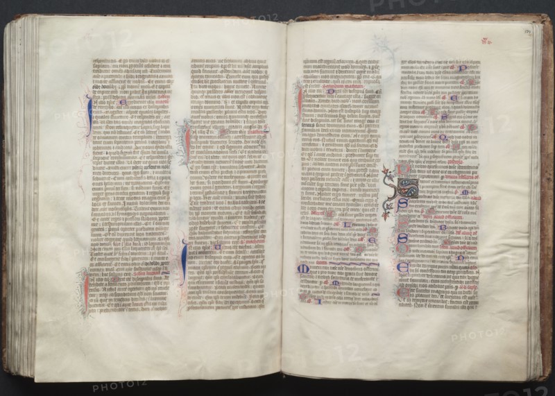 The Gotha Missal:  Fol. 134r, Text, c. 1375. And workshop Master of the Boqueteaux (French). Ink, tempera, and gold on vellum; blind-tooled leather binding; codex: 27.1 x 19.5 cm (10 11/16 x 7 11/16 in.)