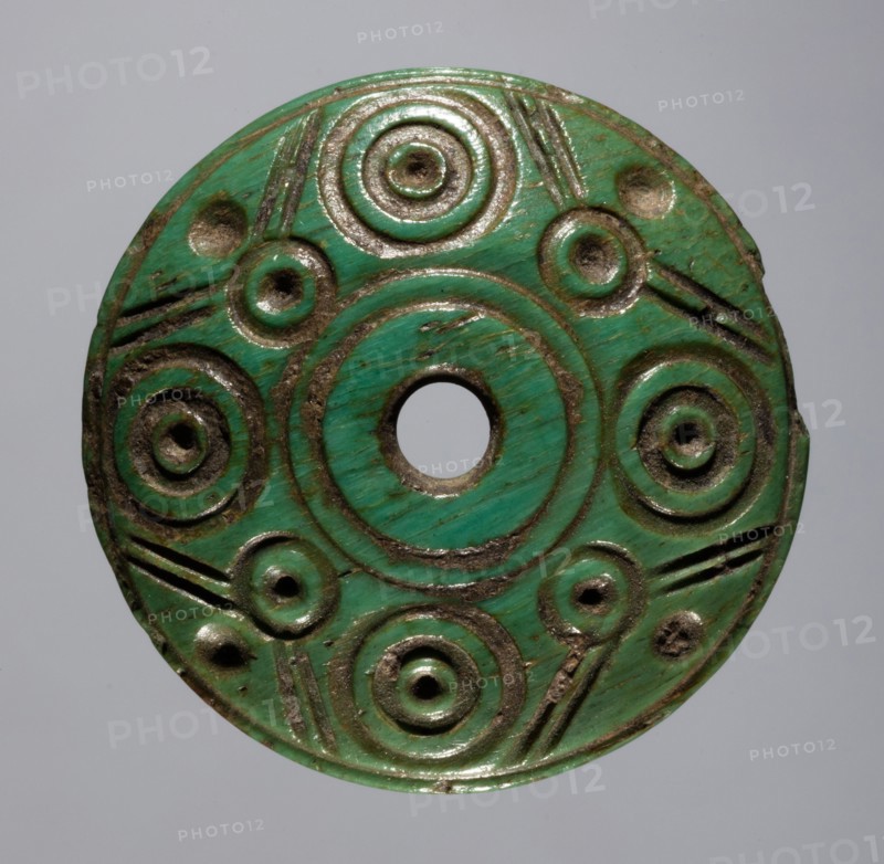Spindle Whorl, 700s - 900s. Iran, early Islamic period, 8th - 10th century. Bone, incised; overall: 0.4 x 2.6 x 2.6 cm (3/16 x 1 x 1 in.)