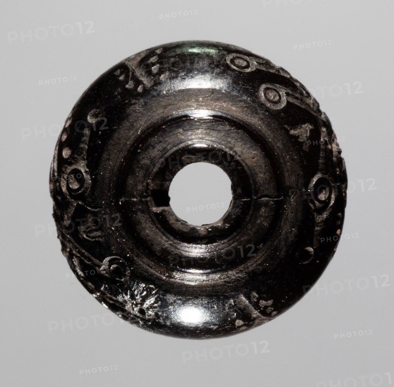 Spindle Whorl, 700s - 900s. Iran, early Islamic period, 8th - 10th century. Bone, incised; overall: 1 x 1.6 x 1.6 cm (3/8 x 5/8 x 5/8 in.)