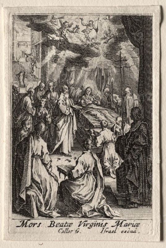 The Life of the Virgin:  The Death of the Virgin. Jacques Callot (French, 1592-1635). Etching