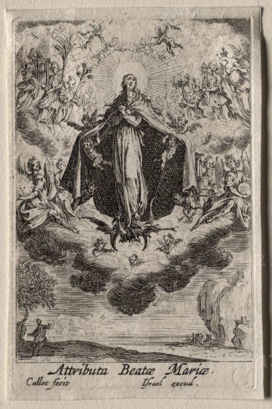 The Life of the Virgin:  The Attributes of the Virgin. Jacques Callot (French, 1592-1635). Etching